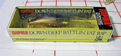 Rapala  Fat Rap DRFR-5 G Lure, Blk/Gld, Down Deep, 2'', 7/16oz - New in Box