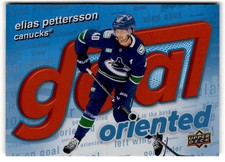 2025-26 Upper Deck Series 1 Goal Oriented Elias Pettersson #GO-10 Canucks