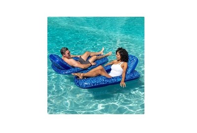2 Pack Aqua Luxury Pool Lounger & Tanner, Pool Float - 1819489 - Brand New