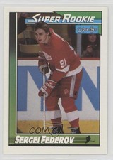 1991-92 O-Pee-Chee Sergei Fedorov #8 HOF 1fa9