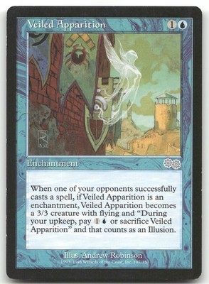 Veiled Apparition #107 (NM) Urza's Saga USG Magic MTG