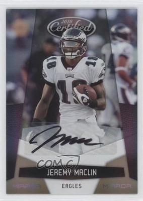 2010 Certified Mirror Gold Signatures 4/25 Jeremy Maclin #114 Auto 0f8