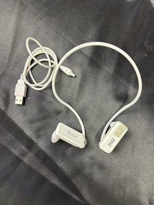 pyle sports MP3 player headphones wrap around running swimming white