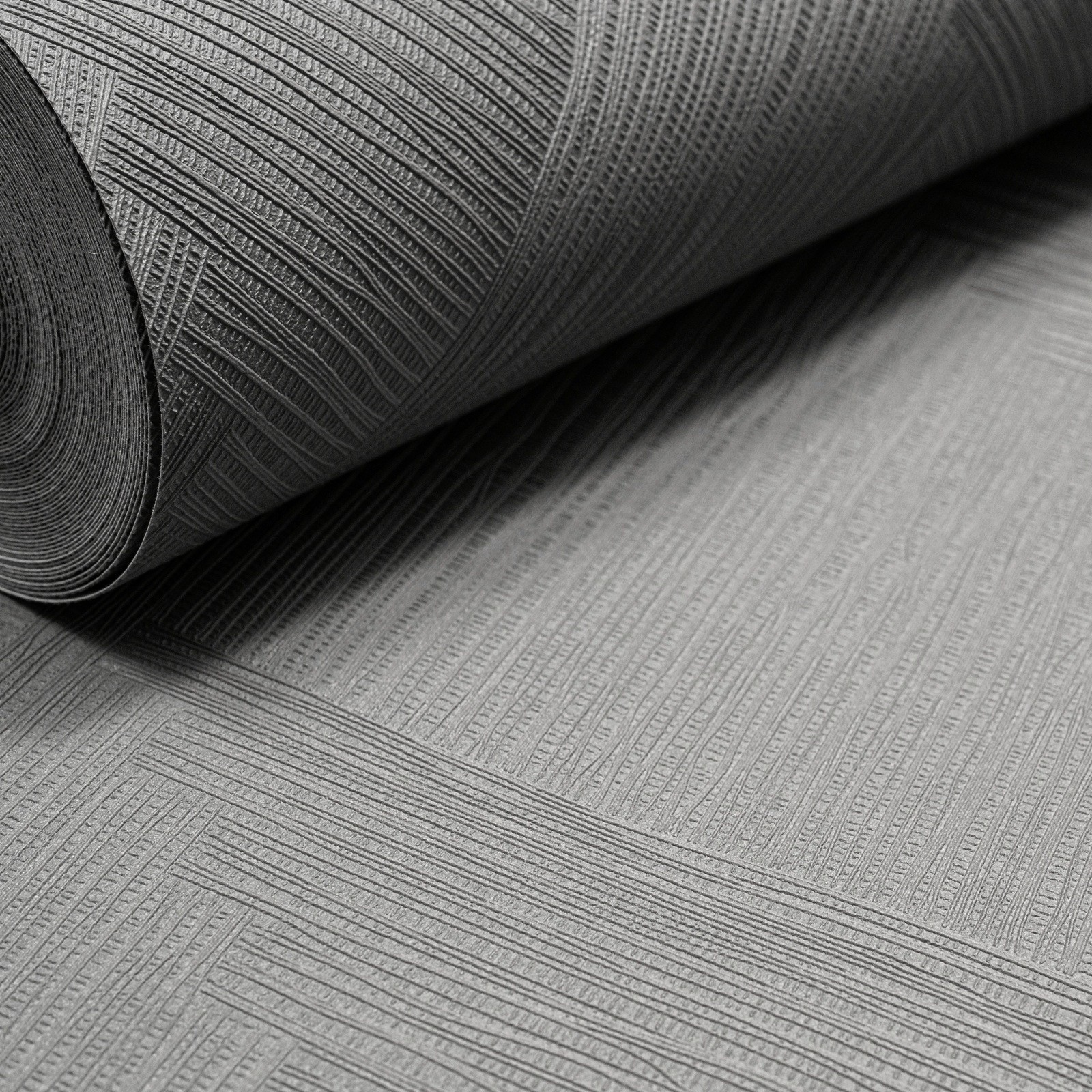 Plain Grey Textured Wallpaper Slightly Imperfect Thick Vinyl Lounge Bedroom