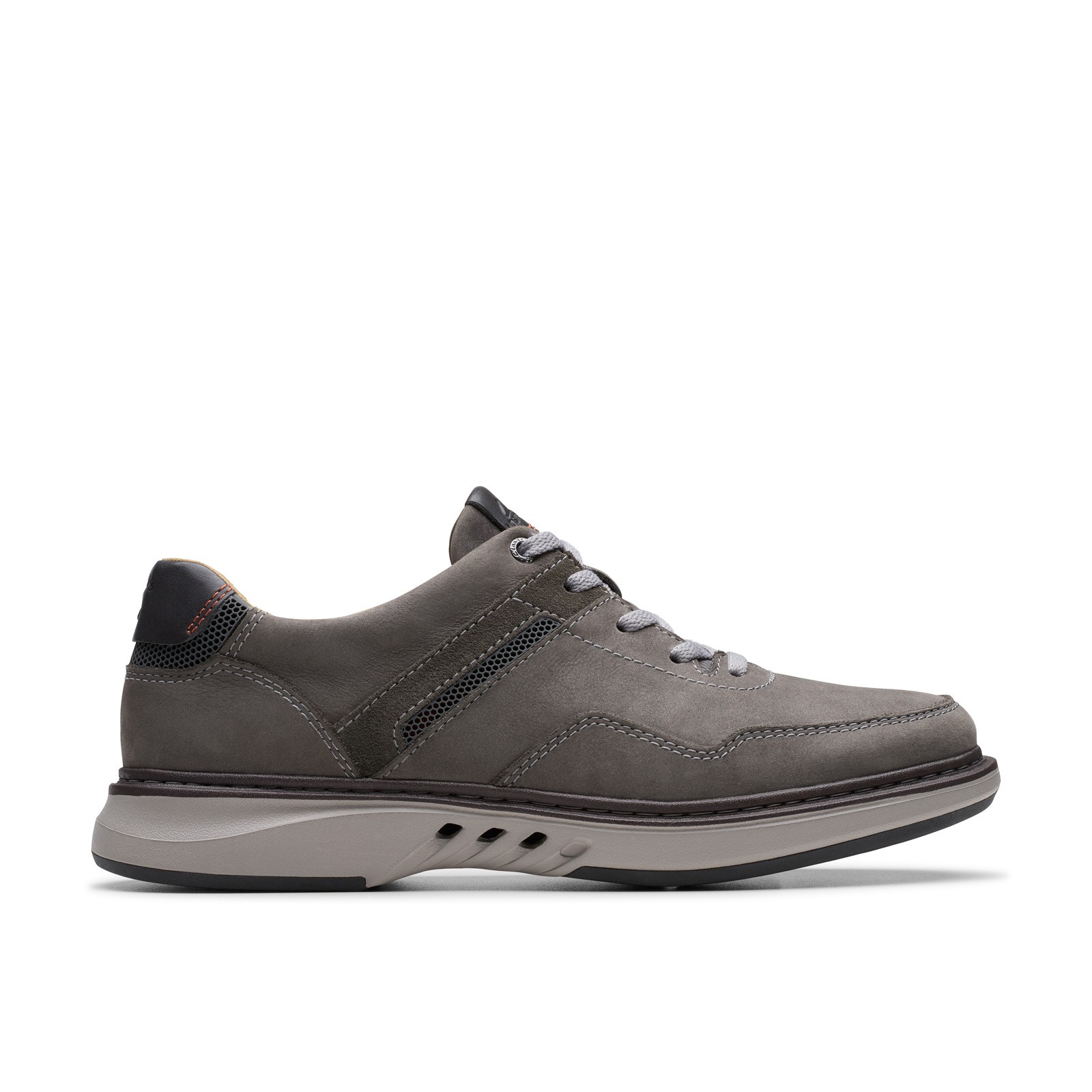Clarks Un Briley Vibe Mens Gray Wide Oxfords & Lace Ups Casual Shoes