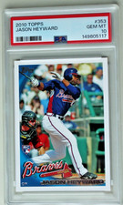 PSA 10 JASON HEYWARD 2010 Topps #353 Rookie Card. rookie card picture