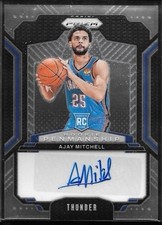 2024-25 Panini Prizm Basketball  Ajay Mitchell Rookie Penmanship Auto Thunders