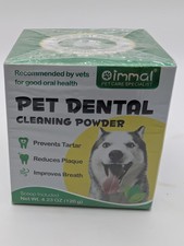 Pet Dental Cleaning Powder for Tartar Plaque Breath 4.23 Oz Scoop Included B68