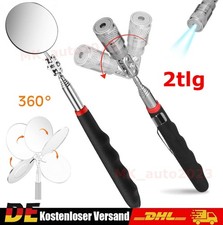 Inspektionsspiegel LED 360° Magnetheber 2tlg...