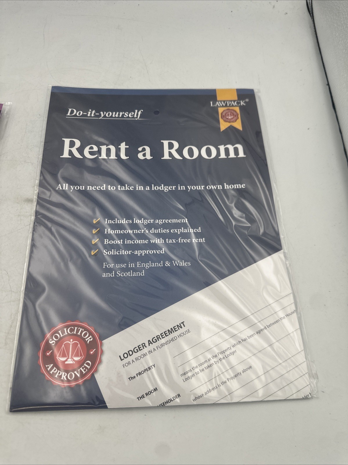 Lawpack Rent a Room DIY Kit – Landlord Legal Forms & Guide – New