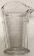 1960s Eastman Kodak Glass Darkroom Measuring Cup Beaker Photographic Use 4.5"