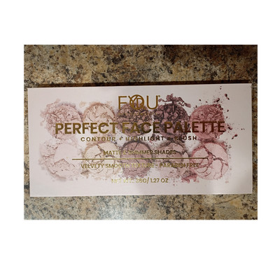 For u Perfect Face Palette Contour, Highlighter, Blush, Matte & Shimmer, 1.27 oz