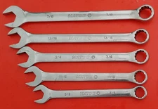 MATCO TOOLS USA 6PC SAE 12pt Point COMBINATION WRENCH SET 5/8 to 7/8" RC Series