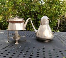 WMF Art Nouveau/Art Deco Kannen mit St&ouml;vchen/Kocher (Spiritusbrenner)