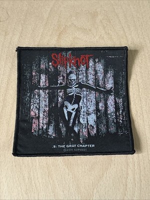 Slipknot The Gray Chapter Aufnäher/Patch Neu  10cm x 10cm Bestickt Orginal