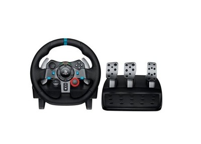 Logitech - G29 Driving Force Racing Wheel and Floor Pedals for PS5