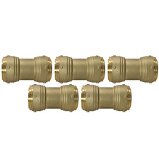 5 Pack XFITTING 2" Push Fit Coupling, 2" Push To Connect Coupling, Lead Free