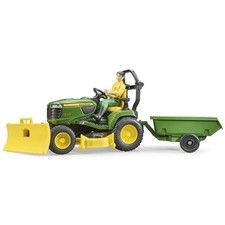 bruder Landwirtschafts Modell John Deere Aufsitzrasenmäher Fertigmodell Trakt...