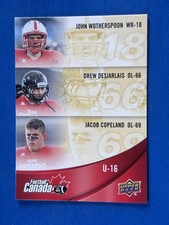 2013 UD USA Football Team Canada Drew Desjarlais/John Wotherspoon/Jacob Copeland
