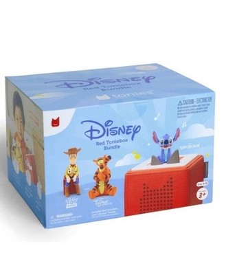 Tonies Disney Red Toniebox Bundle with Tigger, Woody, and Stitch- NEW 