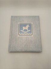 VTG 1980s Hallmark Keepsake All About Baby Blue Rocking Horse Album Baby Book
