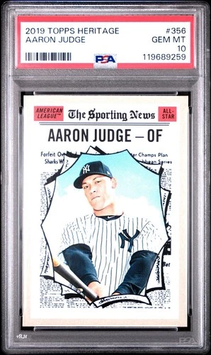 2019 Topps Heritage 🔥AARON JUDGE🔥 All-Star PSA 10 💎 Gem Mint