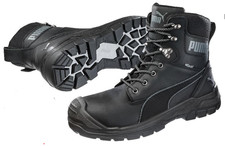 Puma Work Boots Safety Conquest Black CTX High S3 CI HI WR HRO