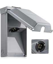 30 Amp Generator Power Inlet Box, NEMA L14-30P Generator Box for Generator Cord