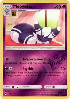 Meowstic - 45/131 - Forbidden Light - Reverse Holo