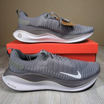 Nike ReactX Infinity Run Flyknit 4 Cool Grey Mens Size 18 New FJ1221-008