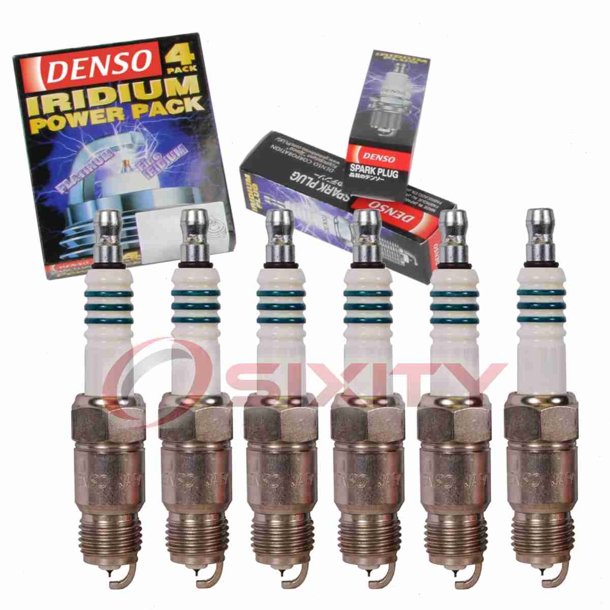 6 pc Denso Iridium Power Spark Plugs for 1992-1995 GMC Jimmy 4.3L V6 ve