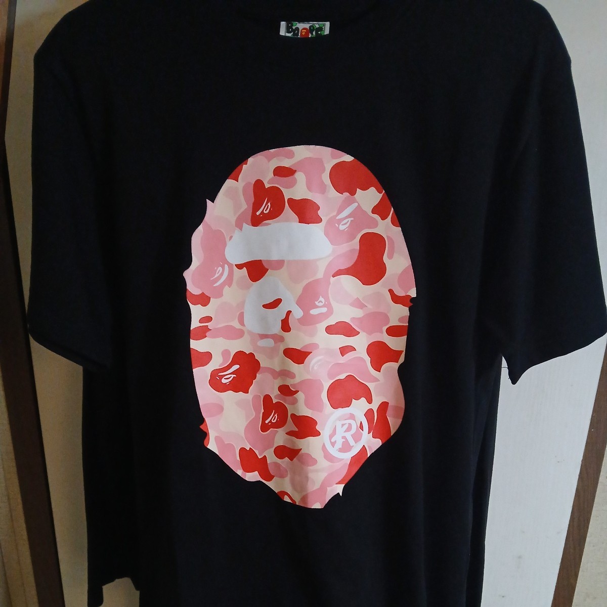 BAPE ABC Camo Big Ape Head T-shirt Black Pink | A Bathing Ape | eBay