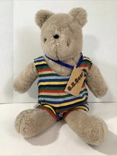 B.B. Basic Brown Bear Stuffed Animal Plush Doll Toy 18” Vintage Wearing Swimsuit