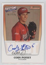 2012 Bowman Draft Perfect Game All-American 167/225 Cody Poteet #AAC-CP Auto w5b