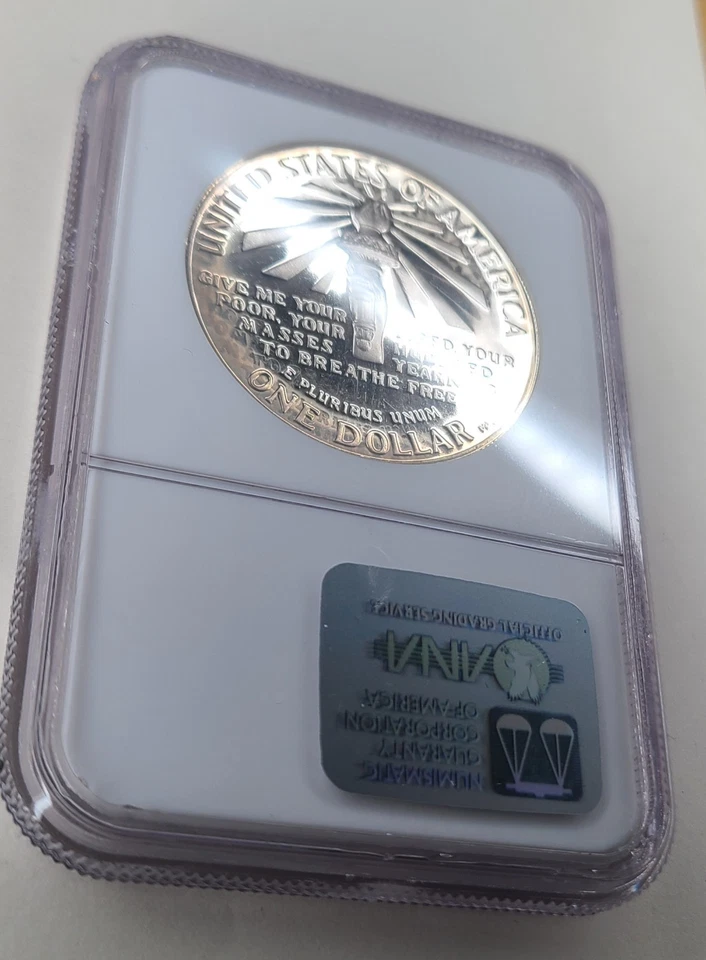 1986-S Statue of Liberty Commemorative Silver Dollar | NGC PF69 Ultra Cameo - Image 4 of 4