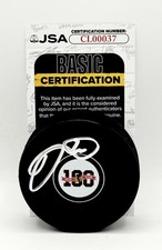 Dave Bolland signed Chicago Blackhawks 100th Anniversary Logo Puck JSA
