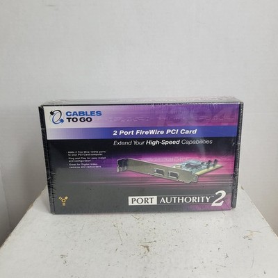 Port Authority 2 Port FireWire PCI Card Cables to Go 1394
