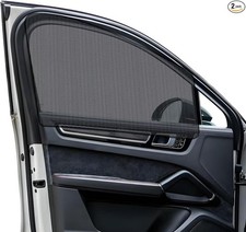 2PCS Car Window Shade, 18.9" 31.1" Magnetic Auto Rear Side Window Cling Sunshad