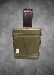 Pelican 1610 Waterproof Rolling Case Green Broken Wheel But Still Rolls Perfect