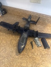1984 G.I. Joe Cobra Rattler Z-06V Jet Plane - Blue. Incomplete And Damaged.