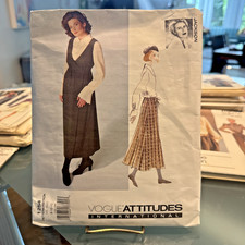 FREE SHIP! 1254 Vogue Attitudes International Betty Jackson Szs 6-8-10 Jumper