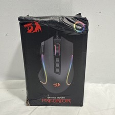 Redragon Predator M612 RGB Wired Gaming Mouse, Black  NEW in Damaged Box