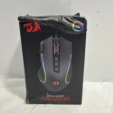 Redragon Predator M612 RGB Wired Gaming Mouse, Black ~ NEW in Damaged Box