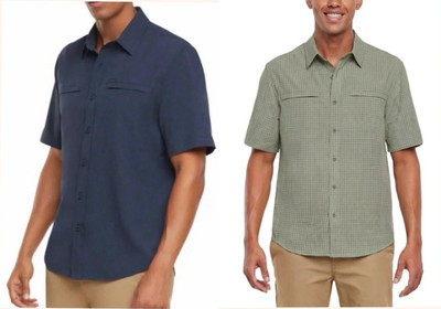 Orvis Men's Short Sleeve Button up Woven Shirt