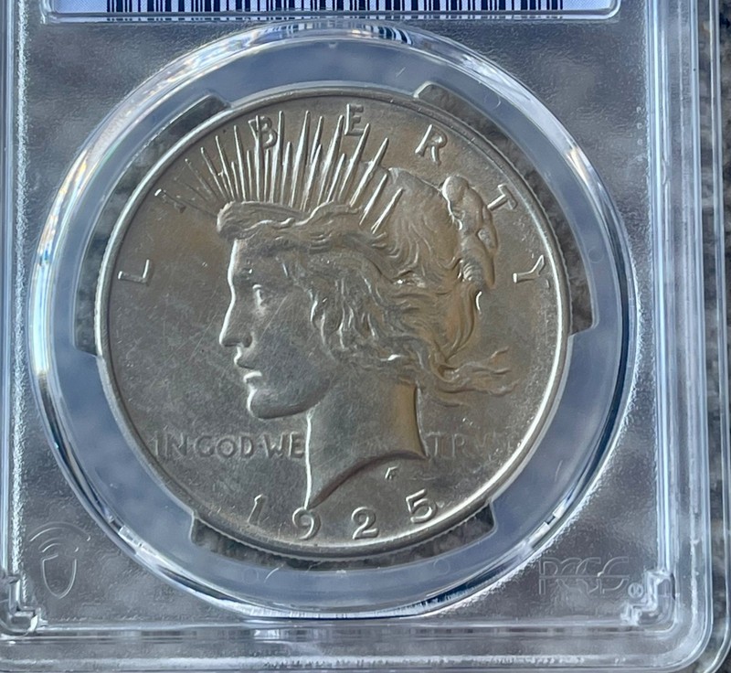1925 Peace Dollar (PCGS UNC Details)