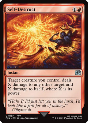 x4 Self-Destruct FIN Final Fantasy MTG 157 M/NM 4x