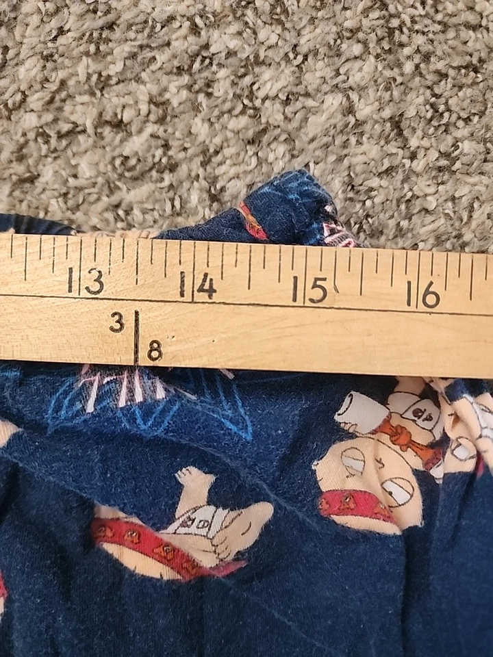 Pantalones de pijama Family Guy Stewie estampado Griffin bolsillos 2008 para hombre XL 100 % algodón Foto 3 de 4