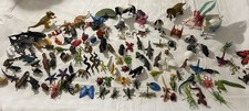 Vintage Mostly Safari Animal Wildlife Toy Lot 130 Pc. Reptile Mammal Insects