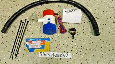Universal Bilge Pump Kit Boat PWC Sea-Doo Wave-Runner Jet-Ski boat 500 gph