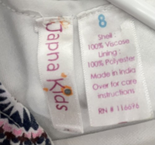 Cat & Jack Denim Jacket Girls Sz M White With Sundress Sz 8 LOT of 2 School Play - Picture 5 of 12